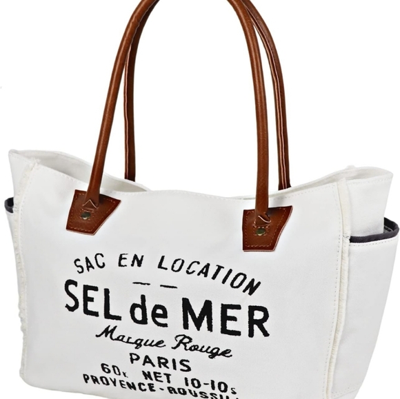 Sel de Mer canvas upcycled bag. NIB - Picture 3 of 4